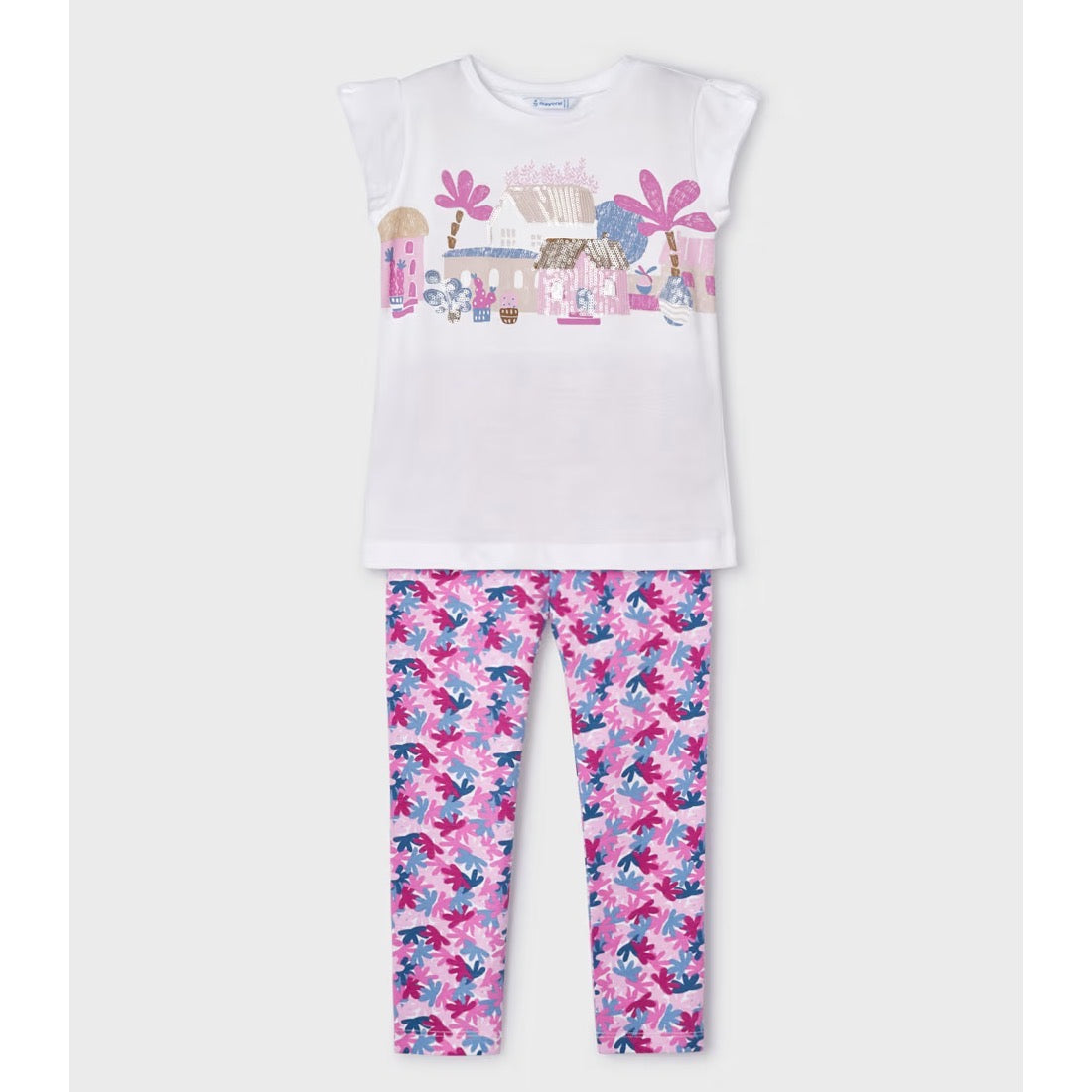 Mayoral Girls Leggings Set 3797 Lilac Koast Clothing