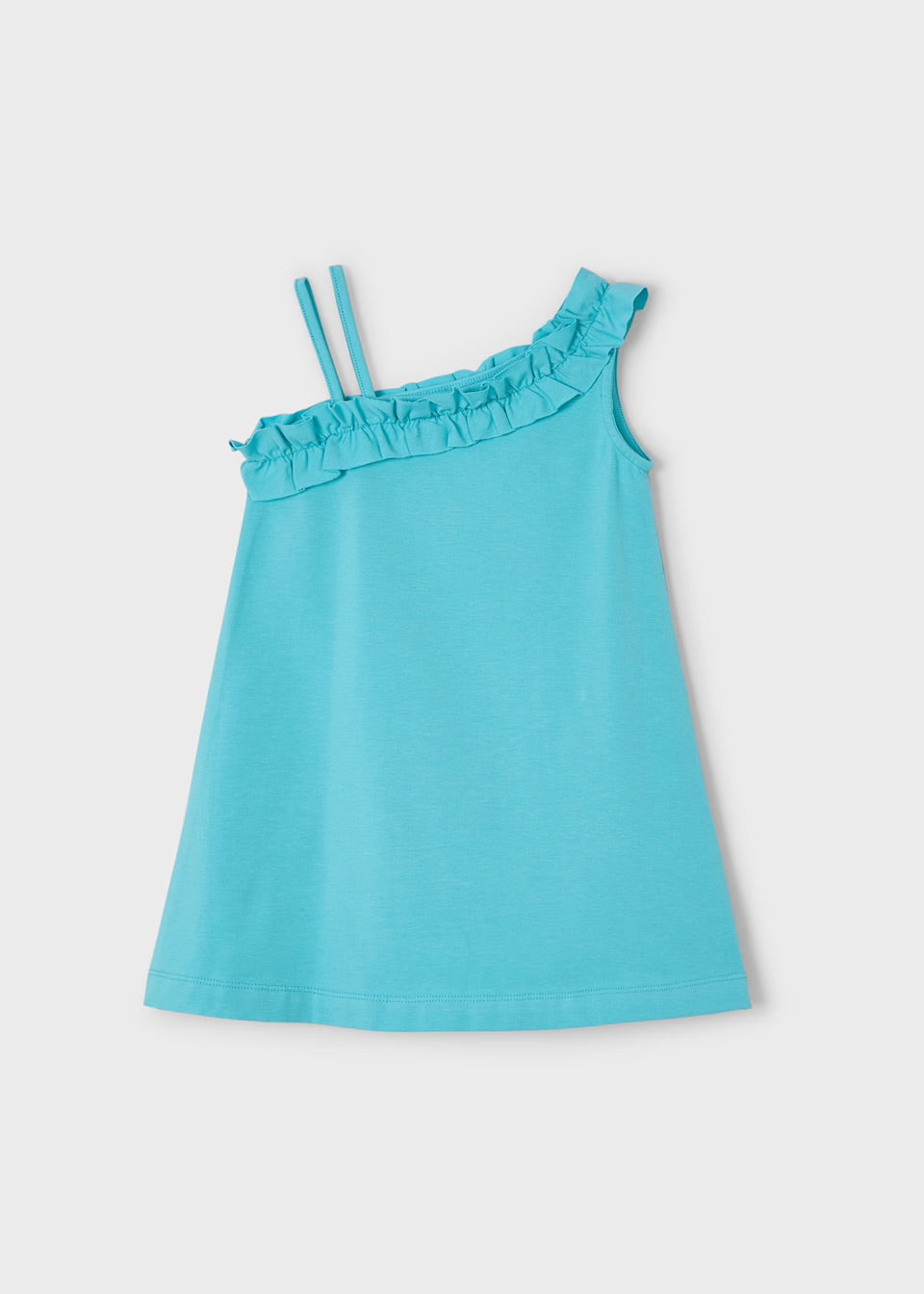 Mayoral Girls Dress 3937 Flamingo Clothing 3YRS / Turquoise,4YRS / Turquoise,5YRS / Turquoise,6YRS / Turquoise,8YRS / Turquoise