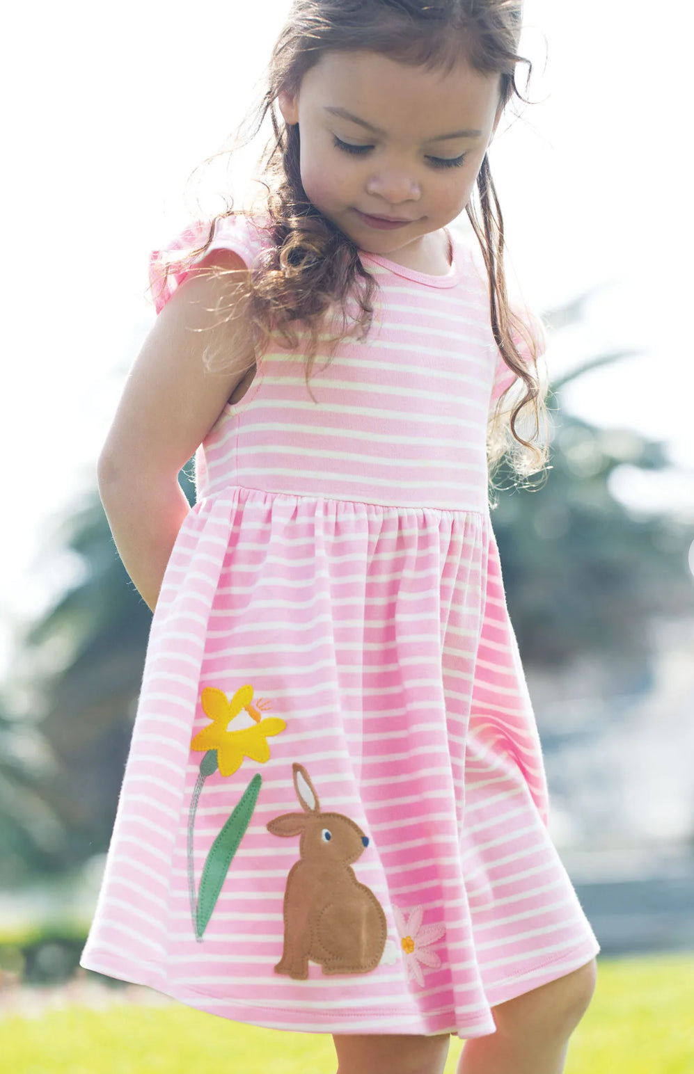Frugi Bobby Infant Dress Pl4pi Rabbit Clothing 3-6M / Pink,6-9M / Pink,9-12M / Pink,12-18M / Pink