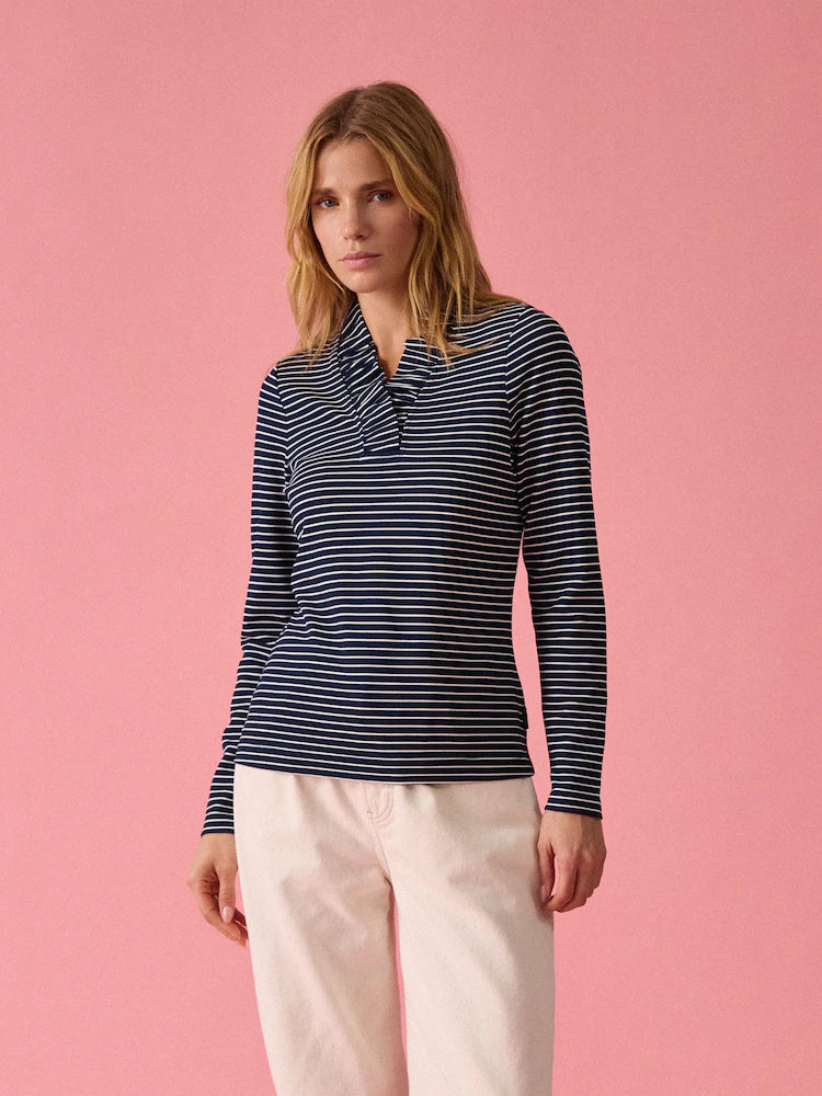 Joules Womens Heidi Stripe Top H18-112 Navy Clothing UK8 / Navy,UK10 / Navy,UK12 / Navy,UK14 / Navy,UK16 / Navy