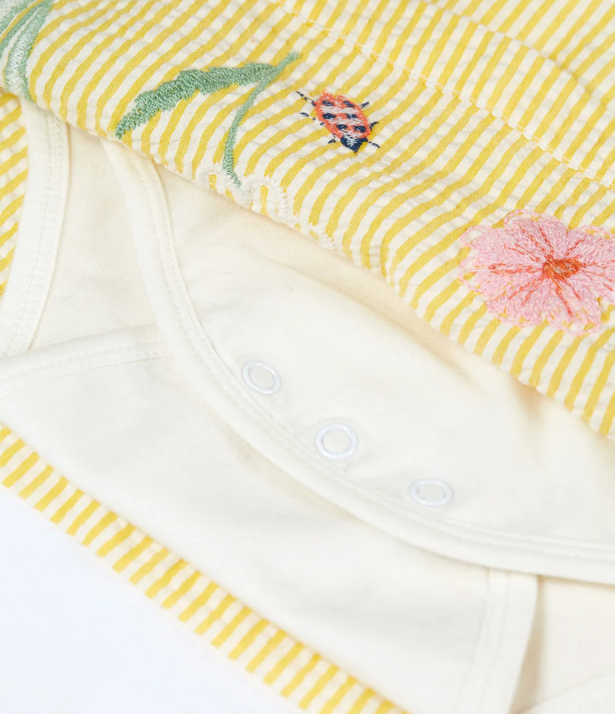 Frugi Devon Body Dress Pk3bi Flowers Clothing 0-3M / Yellow,3-6M / Yellow,6-9M / Yellow,9-12M / Yellow,12-18M / Yellow