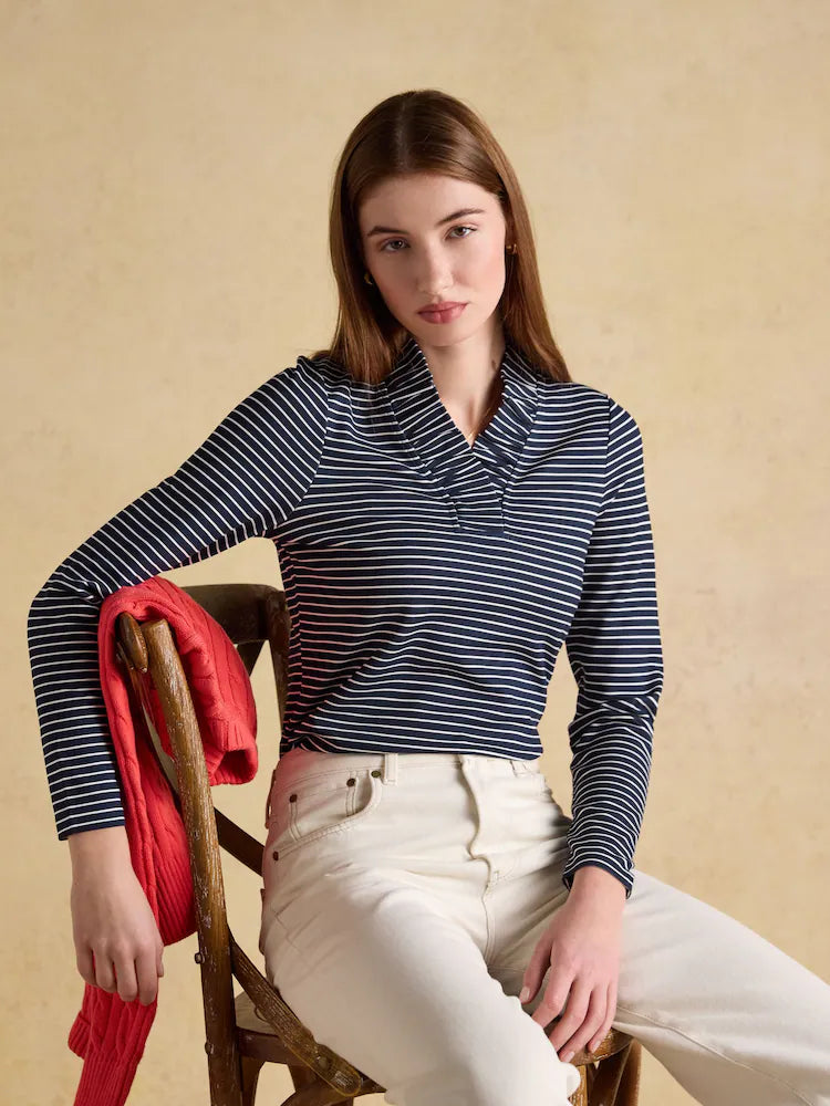 Joules Womens Heidi Stripe Top H18-112 Navy Clothing UK8 / Navy,UK10 / Navy,UK12 / Navy,UK14 / Navy,UK16 / Navy