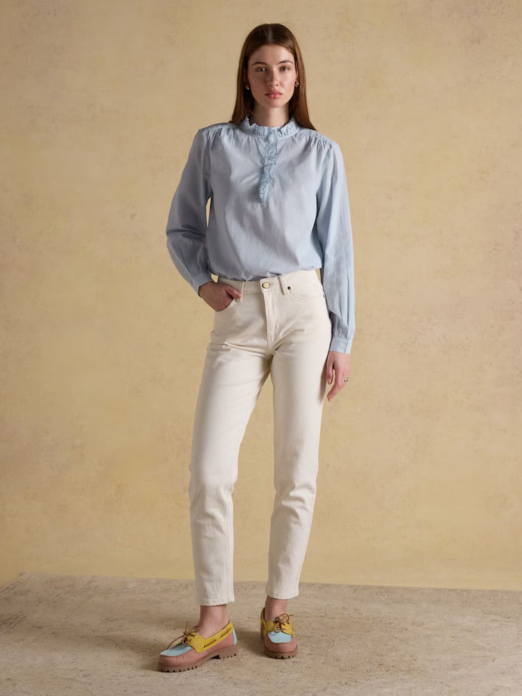 Joules Womens Melanie Blue Stripe Shirt H82-954 Clothing UK8 / Blue,UK10 / Blue,UK12 / Blue