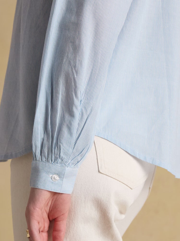 Joules Womens Melanie Blue Stripe Shirt H82-954 Clothing UK8 / Blue,UK10 / Blue,UK12 / Blue