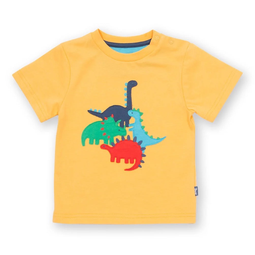 Kite Dino Play Infant T-Shirt 9591 Clothing 3-6M / Yellow,6-9M / Yellow,9-12M / Yellow,12-18M / Yellow,18-24M/2Y / Yellow,3YRS / Yellow,4YRS / Yellow,5YRS / Yellow