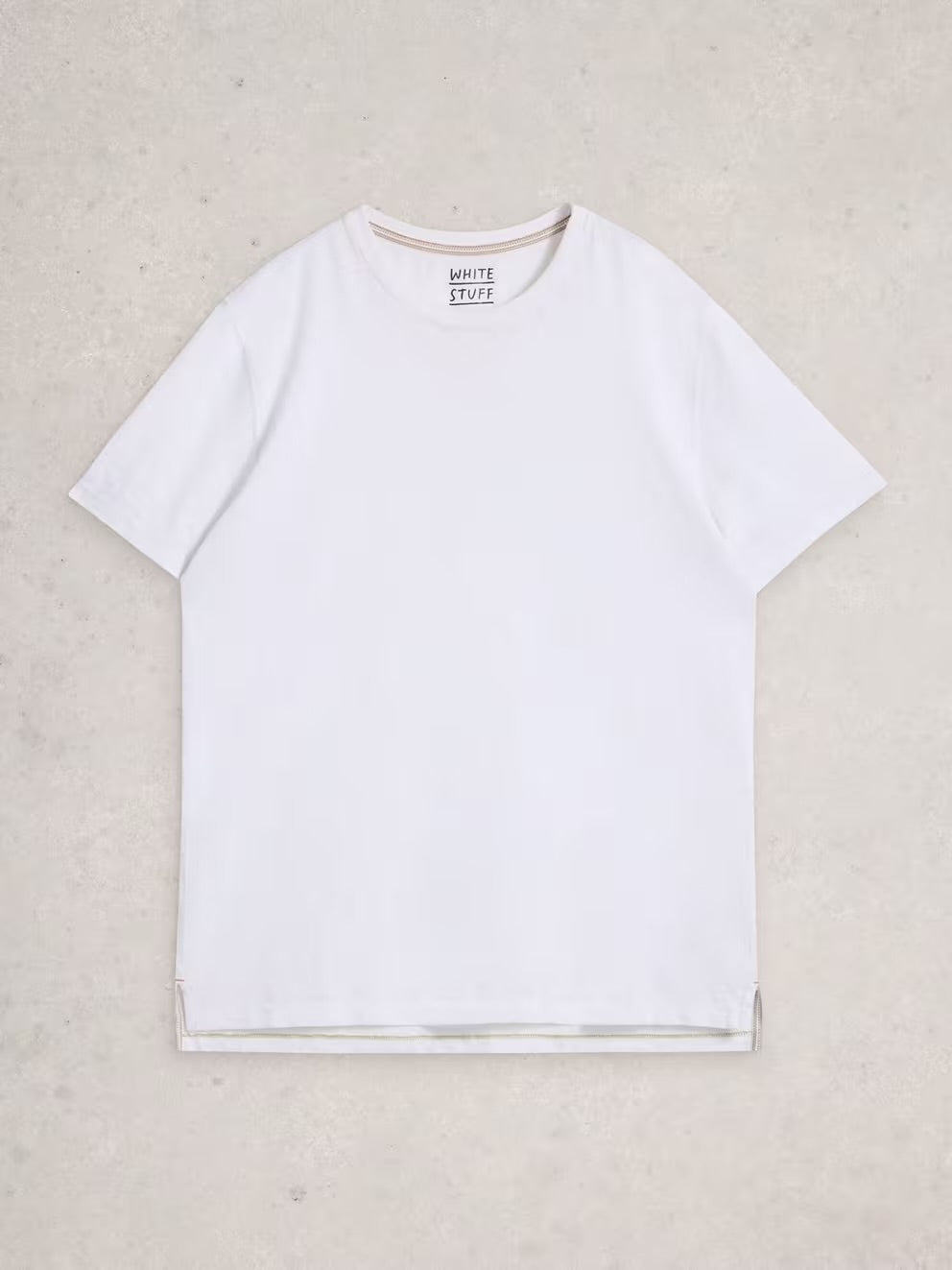 White Stuff Mens Abersoch Plain T-Shirt 444414 White Clothing M / White,L / White,XL / White,XXL / White