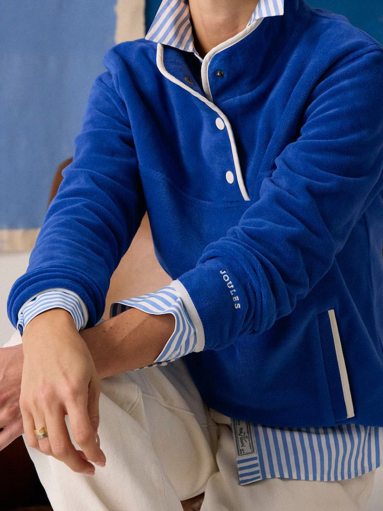 Joules Womens Lulworth Fleece H14-760 Blue Clothing UK10 / Blue,UK12 / Blue,UK16 / Blue