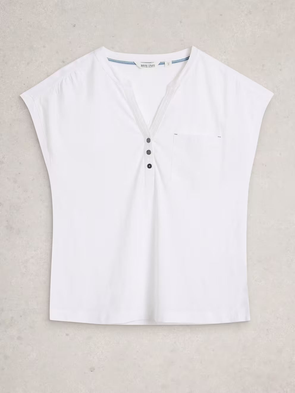 White Stuff Womens Cecily Top 445359 White Clothing UK8 / White,UK10 / White,UK12 / White,UK14 / White,UK16 / White