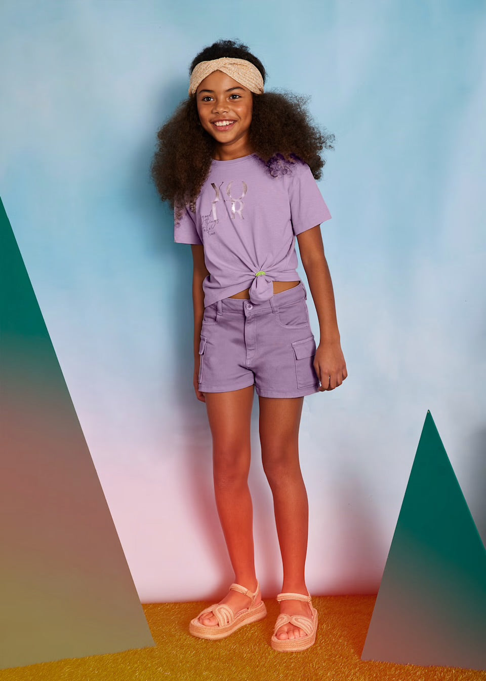 Mayoral Older Girls Shorts 6218 Lilac Clothing 10YRS / Lilac,12YRS / Lilac,14YRS / Lilac