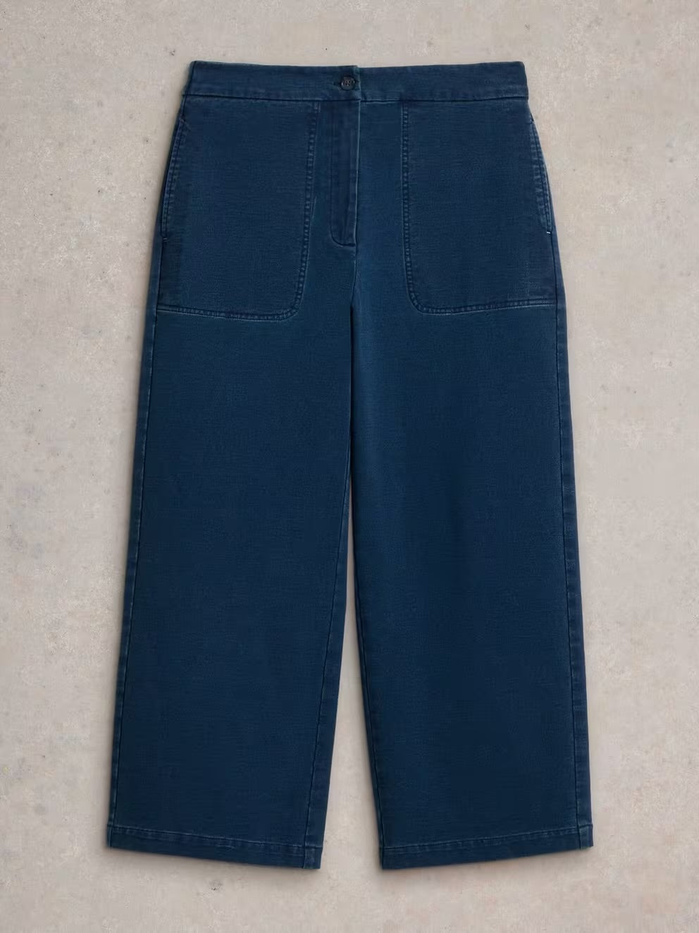 White Stuff Womens Belle Wide Leg Crop 439486 Dark Denim Clothing UK8 REG / Dark Denim,UK10 REG / Dark Denim,UK12 REG / Dark Denim,UK14 REG / Dark Denim,UK16 REG / Dark Denim