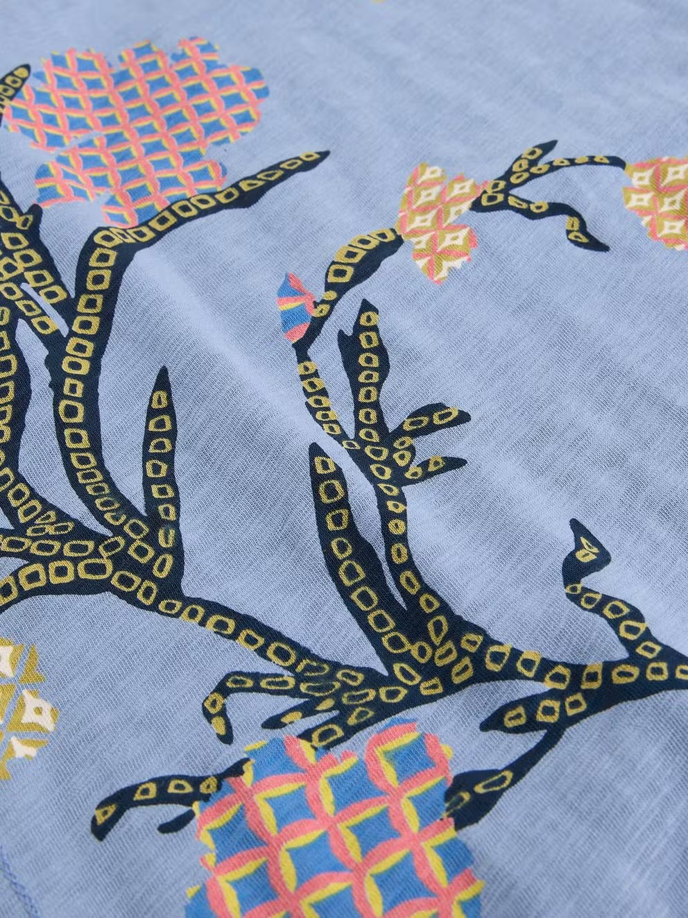 White Stuff Womens Clara Top 445373 Blue Print Clothing UK8 / Blue,UK10 / Blue,UK12 / Blue,UK14 / Blue,UK16 / Blue