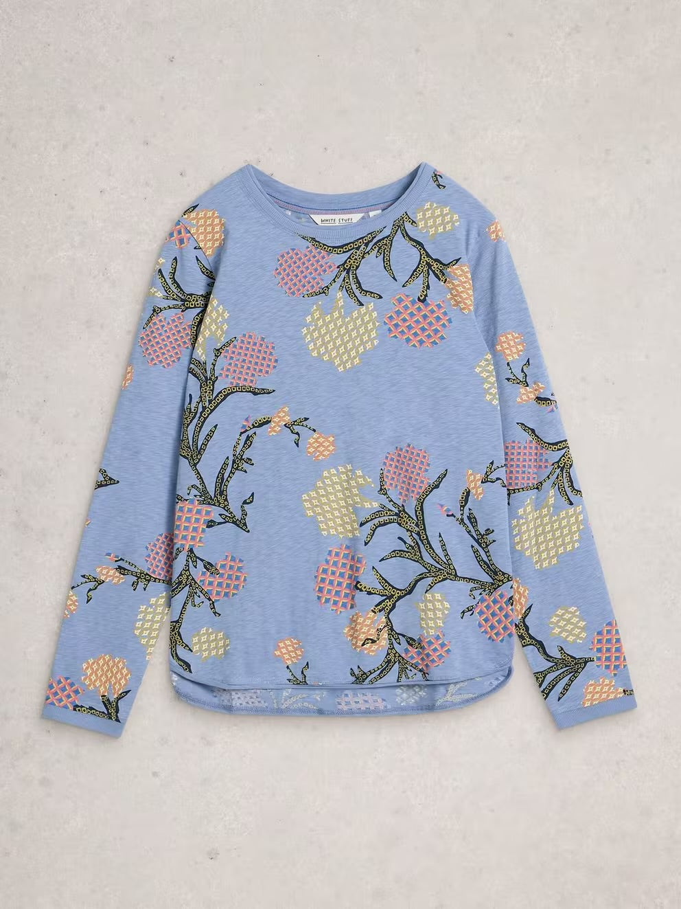 White Stuff Womens Clara Top 445373 Blue Print Clothing UK8 / Blue,UK10 / Blue,UK12 / Blue,UK14 / Blue,UK16 / Blue