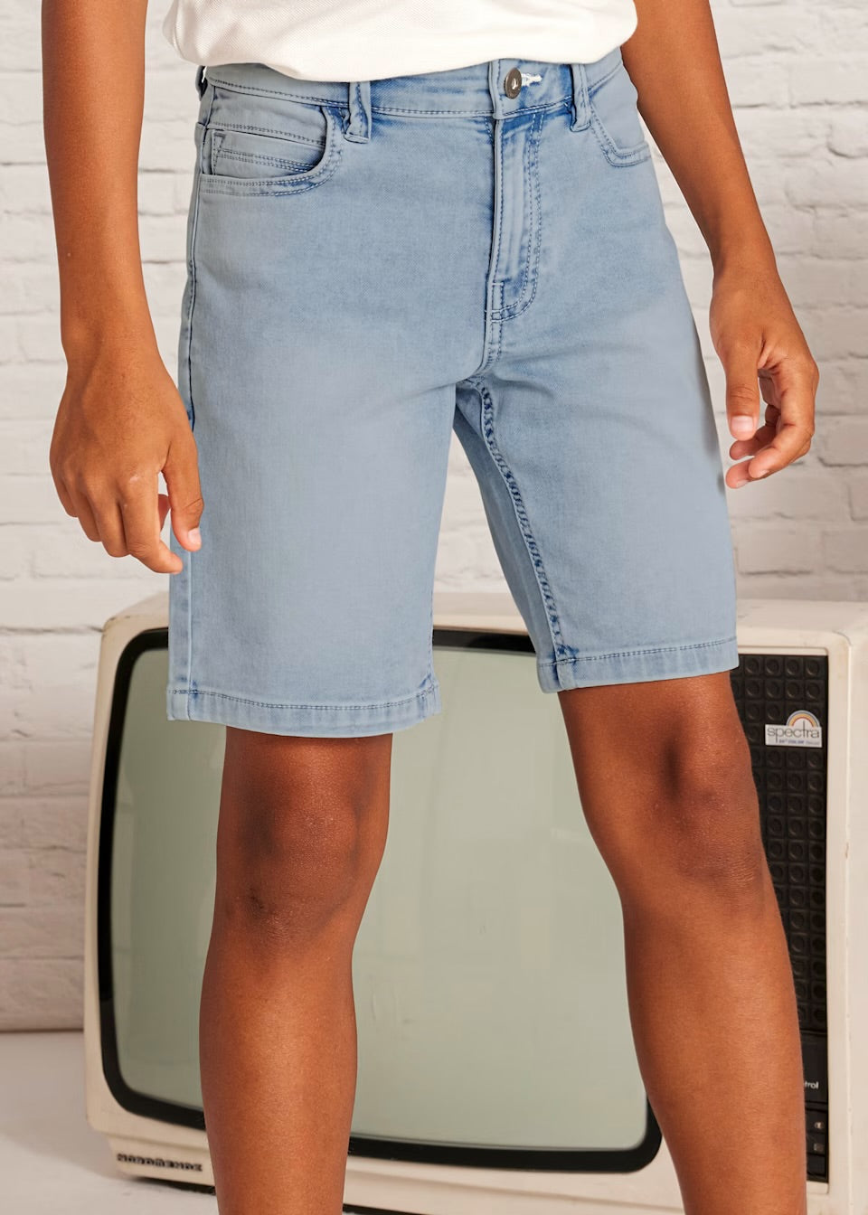 Mayoral Older Boys Bleach Denim Shorts 6203 Clothing 10YRS / Light Denim,12YRS / Light Denim,14YRS / Light Denim,16YRS / Light Denim