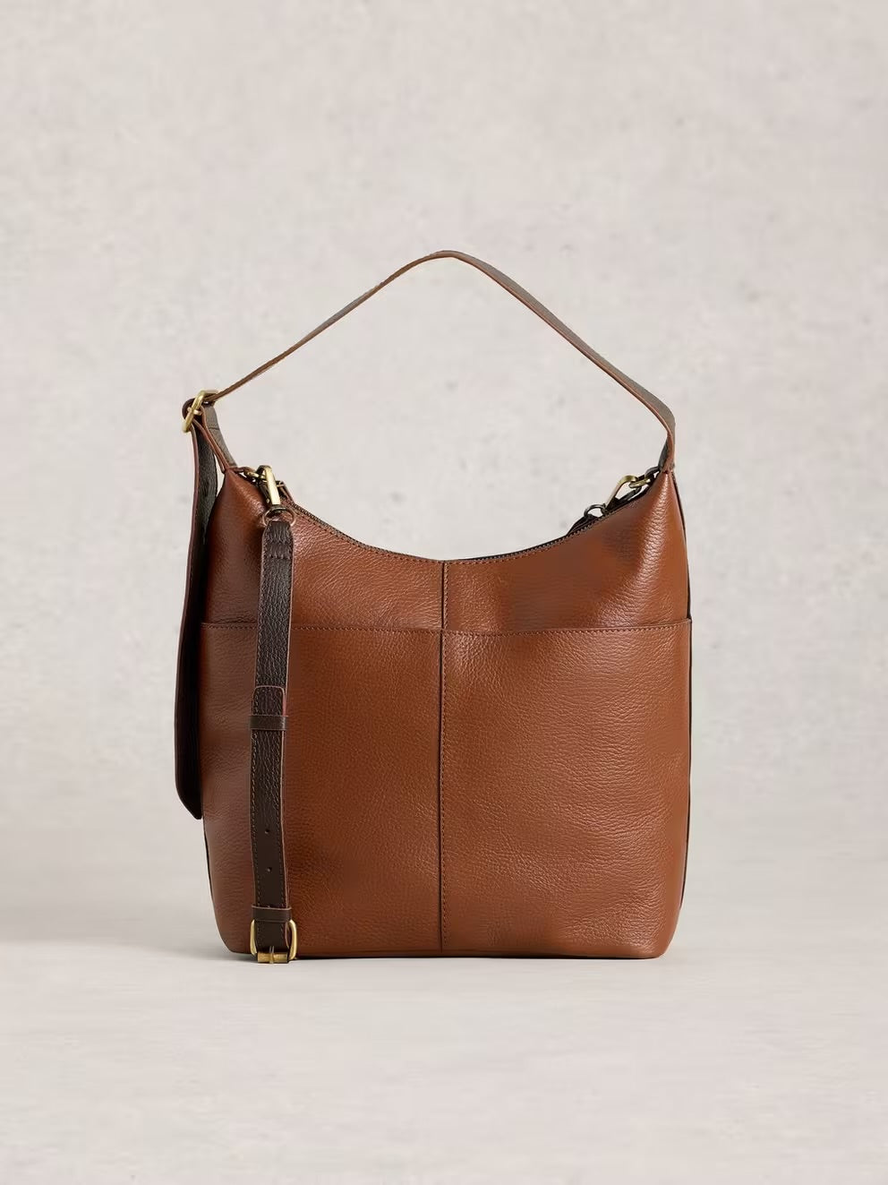 White Stuff Womens Sophia Leather Bag 444908 Mid Tan Accessories ONE SIZE / Tan