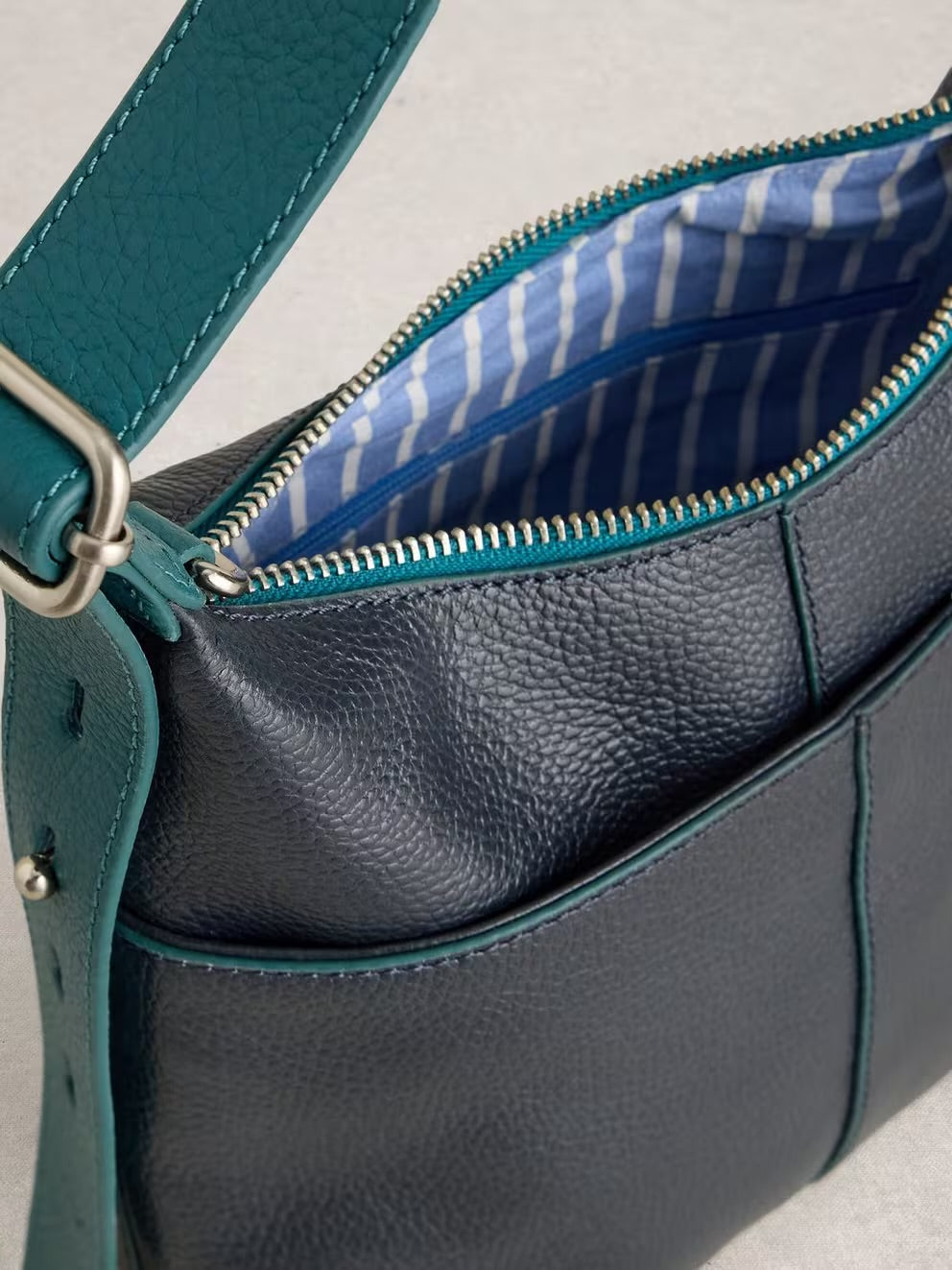 White Stuff Womens Mini Sofia Bag 445939 Navy Leather Accessories ONE SIZE / Navy