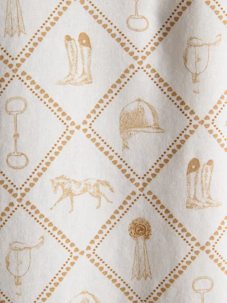 Joules Womens Charlotte Shirt W28-691 Horse Icons Clothing UK8 / White,UK10 / White,UK12 / White,UK14 / White,UK16 / White