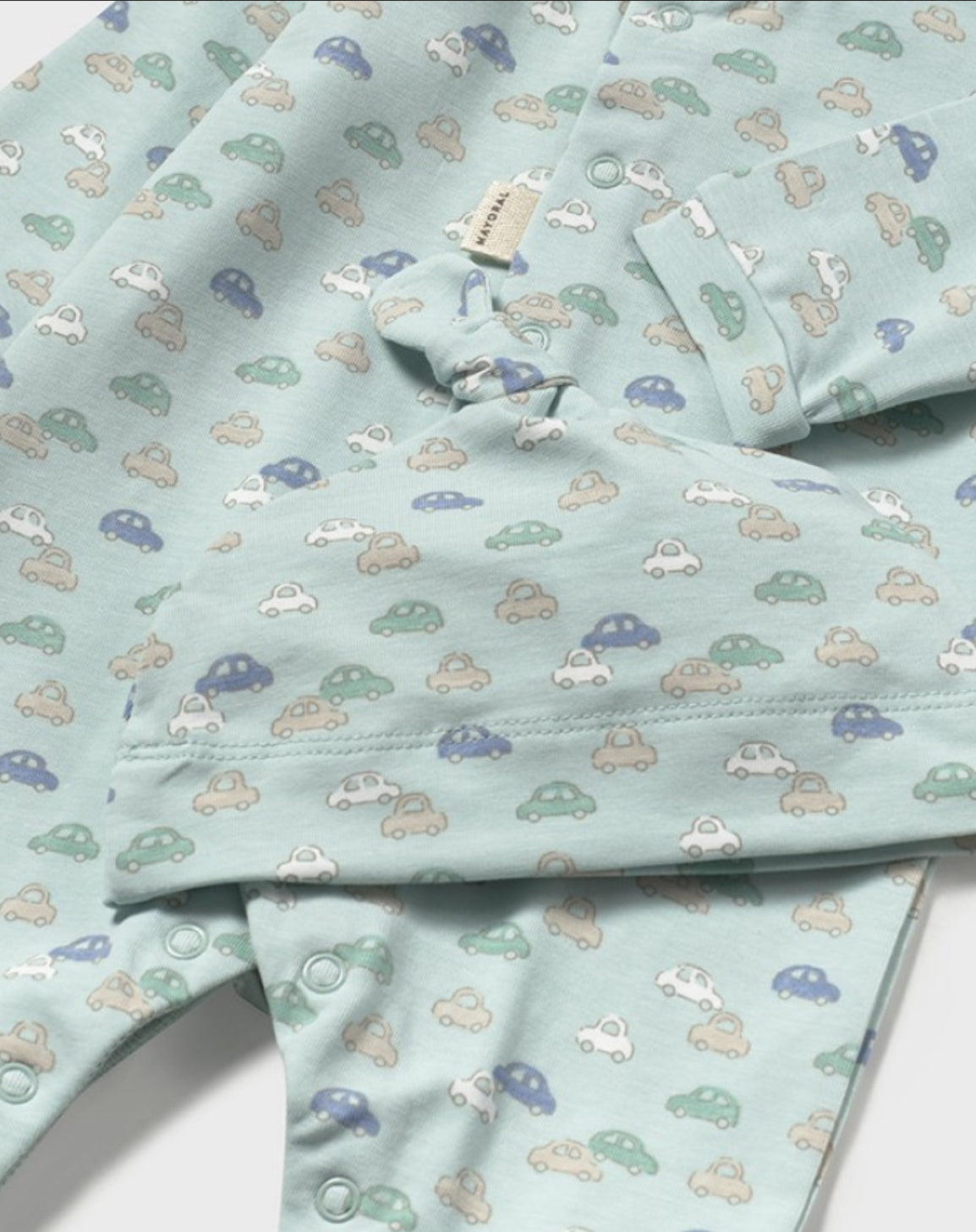 Mayoral Baby Sleepsuit And Hat 1706 Cars Clothing 0-1M / Seagrass,1-2M / Seagrass,2-4M / Seagrass,4-6M / Seagrass