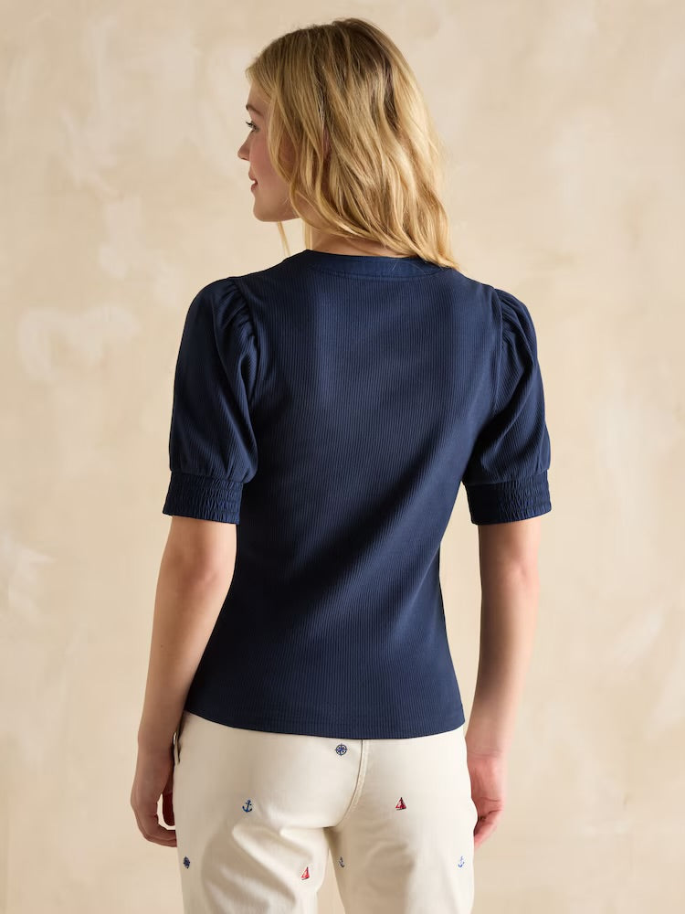 Joules Womens Tabitha Top E81-885 Navy Clothing UK8 / Navy,UK10 / Navy,UK12 / Navy,UK14 / Navy,UK16 / Navy