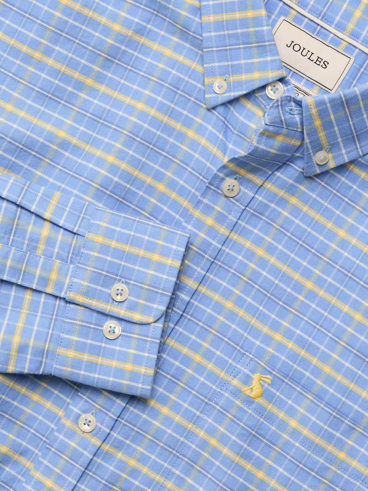 Joules Mens Oxford Blue Check Shirt W26-190 Clothing M / Blue,L / Blue,XL / Blue,XXL / Blue