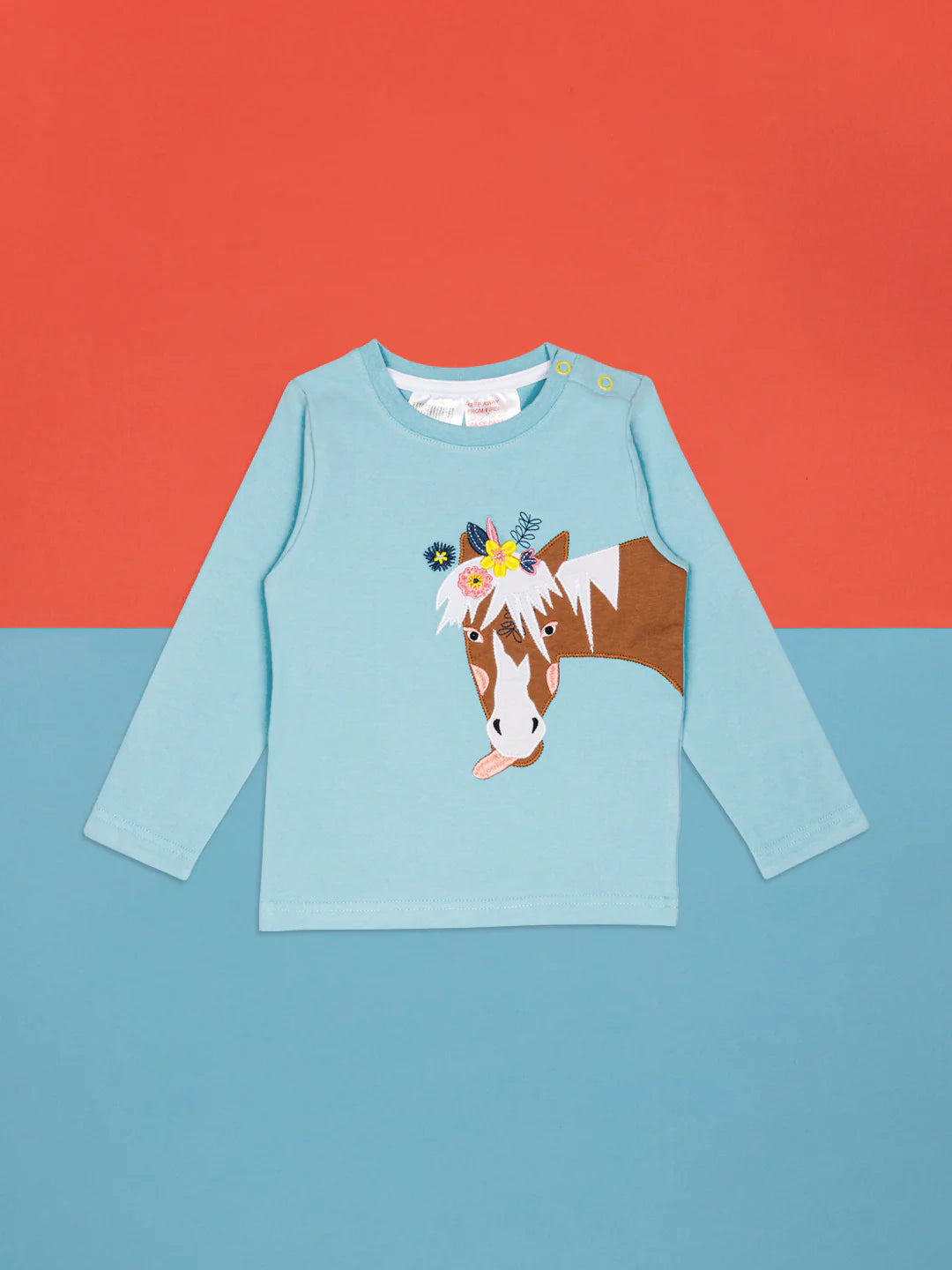 Blade &amp; Rose Bella The Horse Infant T-Shirt Clothing 0-6M / Pale Blue,6-12M / Pale Blue,12-24M / Pale Blue