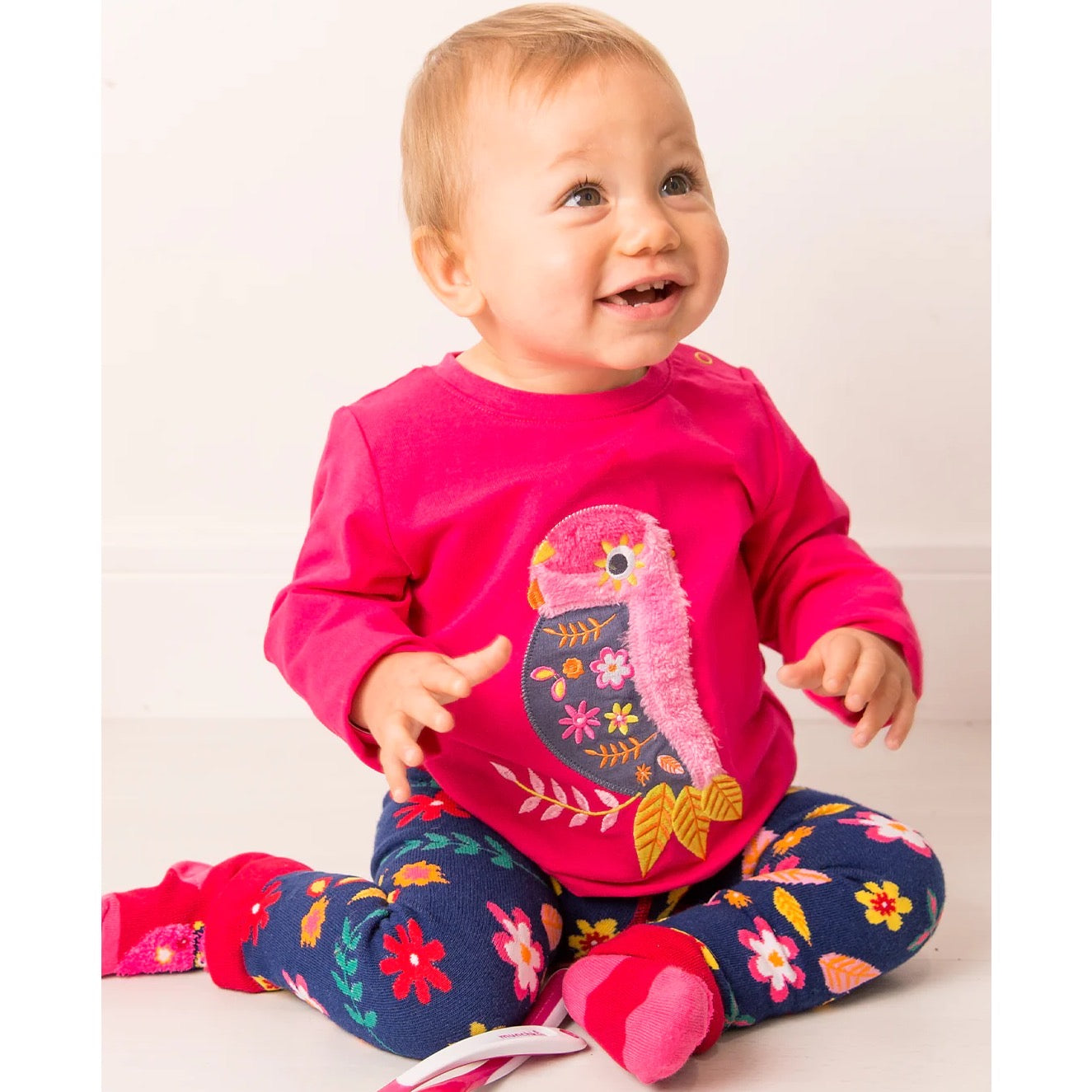 Blade & Rose Layla The Parrot Infant T-Shirt Clothing 0-6M / Fuchsia,6-12M / Fuchsia
