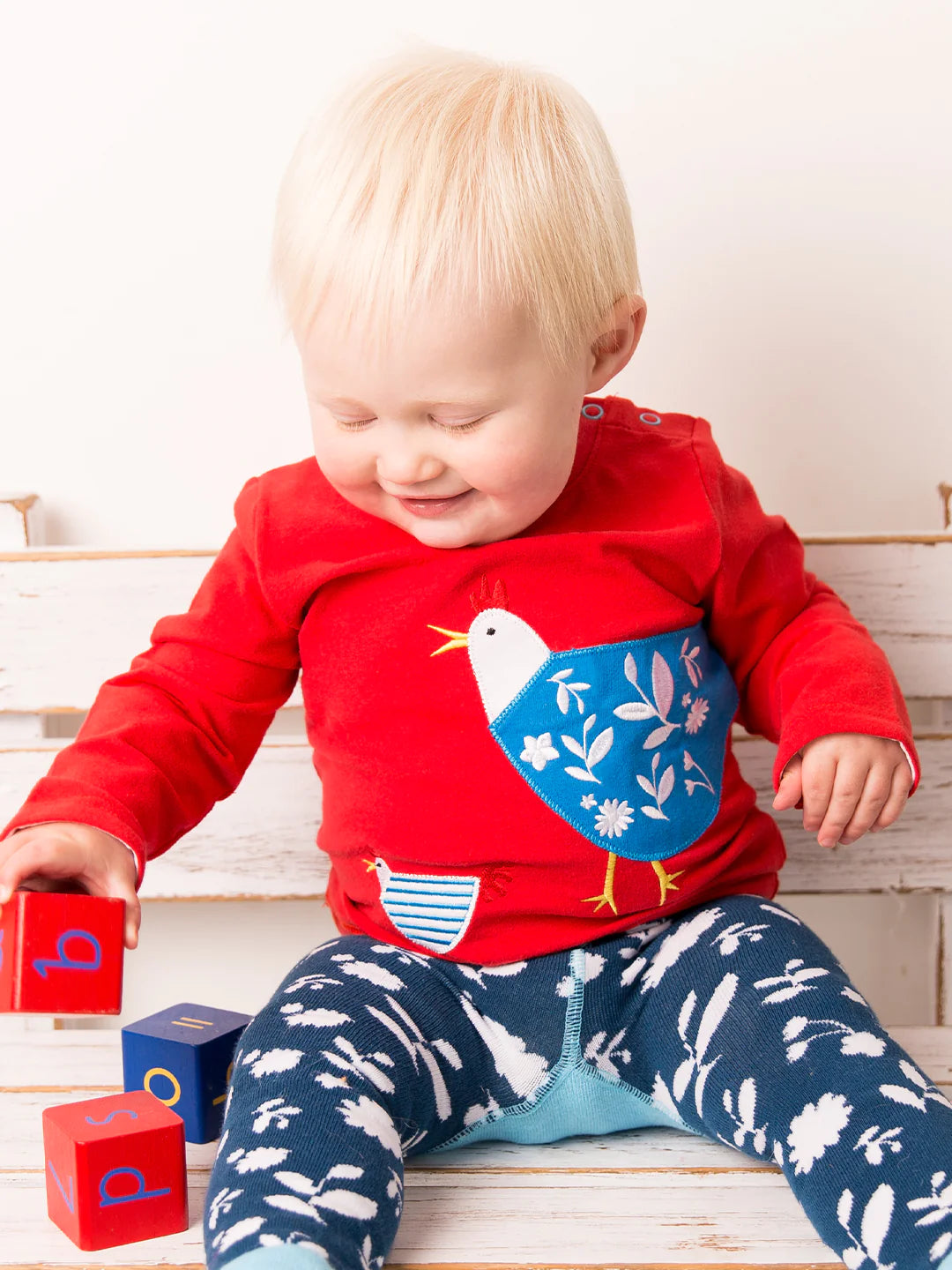 Blade &amp; Rose Stella The Hen Infant T-Shirt Clothing 0-6M / Red,6-12M / Red,12-24M / Red