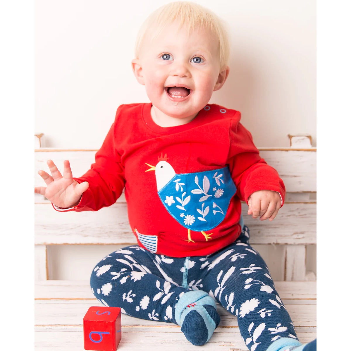 Blade &amp; Rose Stella The Hen Infant T-Shirt Clothing 0-6M / Red,6-12M / Red,12-24M / Red