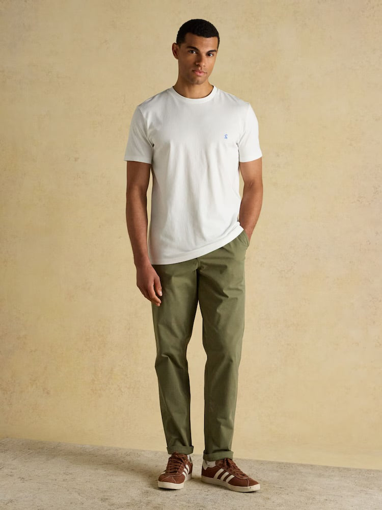 Joules Mens Everyday T-Shirt H16-461 White Clothing M / White,L / White,XL / White,XXL / White