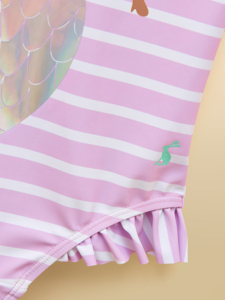 Joules Girls Splash Swimsuit W37-981 Lilac Clothing 4YRS / Lilac,5YRS / Lilac,6YRS / Lilac,7YRS / Lilac