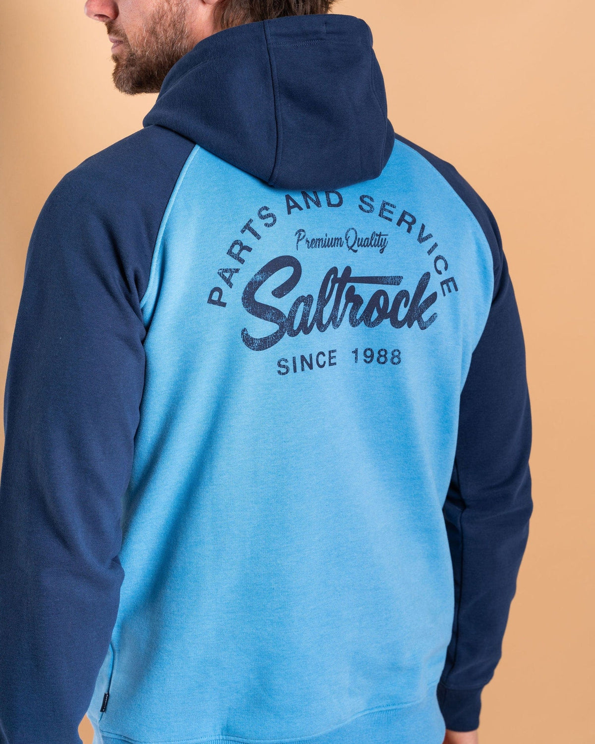 Saltrock Mens Strike Logo Hoodie Hwb12501016 Light Blue Clothing SMALL ADULT / Blue,MEDIUM ADULT / Blue,LARGE ADULT / Blue,XL ADULT / Blue