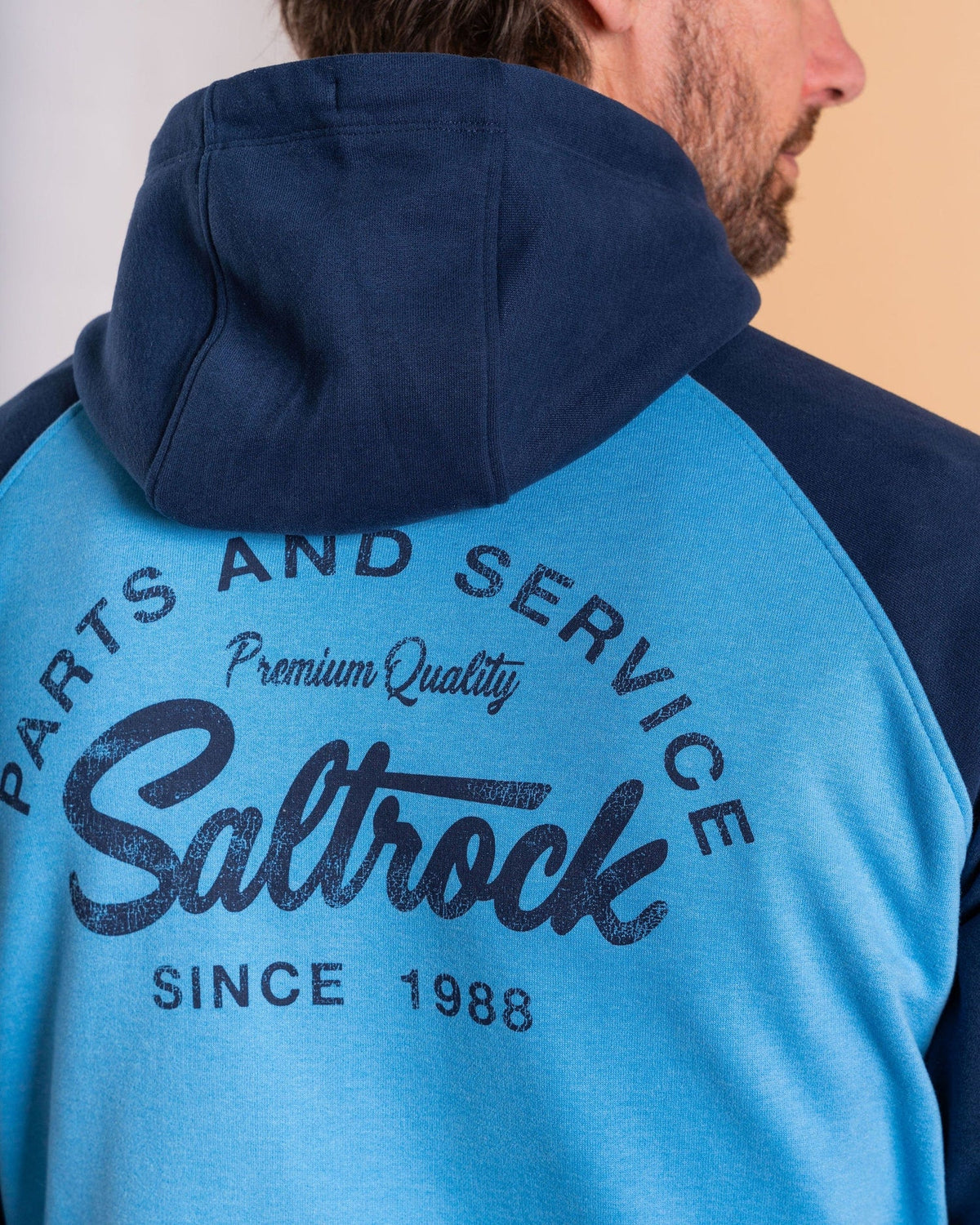 Saltrock Mens Strike Logo Hoodie Hwb12501016 Light Blue Clothing SMALL ADULT / Blue,MEDIUM ADULT / Blue,LARGE ADULT / Blue,XL ADULT / Blue