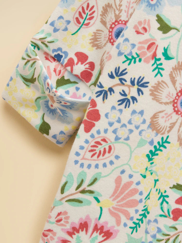 Joules Razamataz Sleepsuit W38002 Multi Floral Clothing NEWBORN / Cream,0-3M / Cream,3-6M / Cream,6-9M / Cream