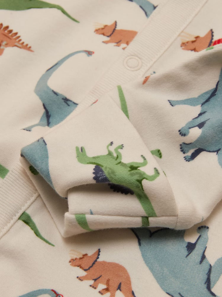 Joules Razamataz Sleepsuit W38-114 Dinos Clothing NEWBORN / Cream,0-3M / Cream,3-6M / Cream,6-9M / Cream