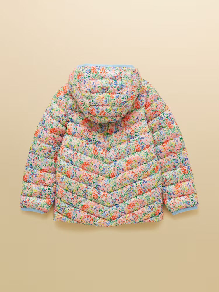 Joules Girls Cairn Ditsy Print Coat H27-201 Clothing 3YRS / Multi,4YRS / Multi,5YRS / Multi,6YRS / Multi,8YRS / Multi