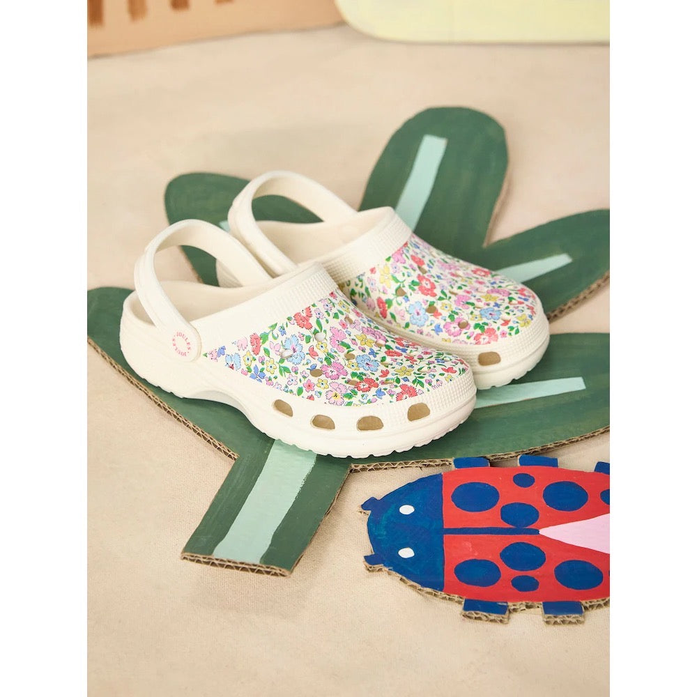 Joules Girls Poole H20- 651 Ss26 White Ditsy Footwear UK8 INFANT / White,UK9 KIDS / White,UK10 KIDS / White,UK11 KIDS / White,UK12 KIDS / White,UK13 KIDS / White,UK1 KIDS / White,UK2 KIDS / White