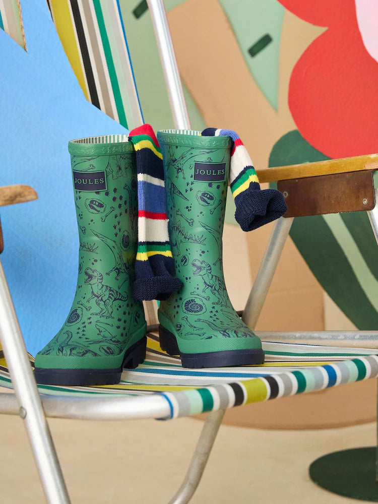 Joules Boys Wellingtons H20-644 Green Dino Footwear UK8 INFANT / Green,UK9 KIDS / Green,UK10 KIDS / Green,UK11 KIDS / Green,UK12 KIDS / Green,UK13 KIDS / Green,UK1 KIDS / Green,UK2 KIDS / Green