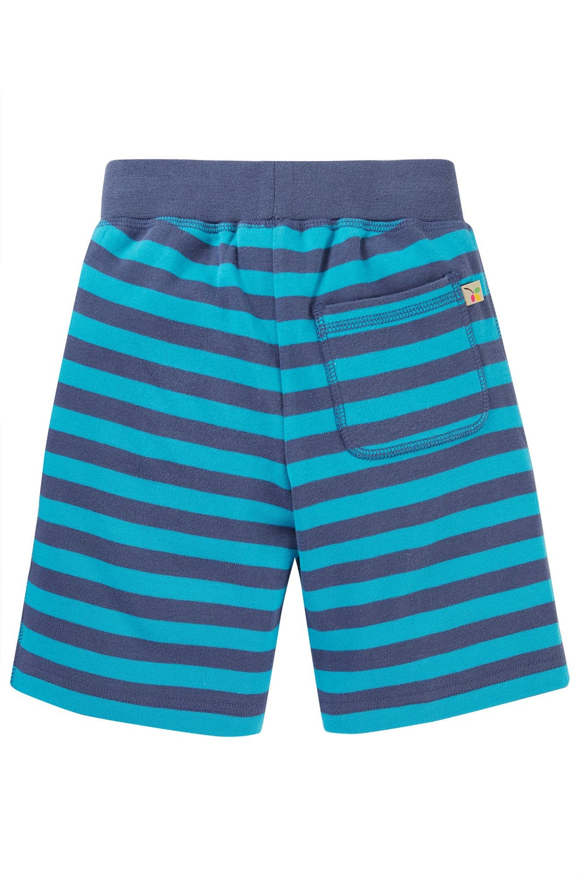 Frugi Ellis Shorts Kq3bk Tropical Blue Stripe Clothing 2-3YRS / Blue,3-4YRS / Blue,4-5YRS / Blue,5-6YRS / Blue,6-7YRS / Blue,7-8YRS / Blue,8-9YRS / Blue