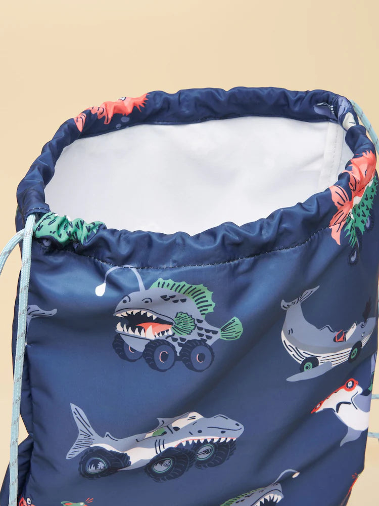 Joules Adventurer Swim/Pe Bag H20-653 Blue Fish Accessories ONE SIZE / Blue