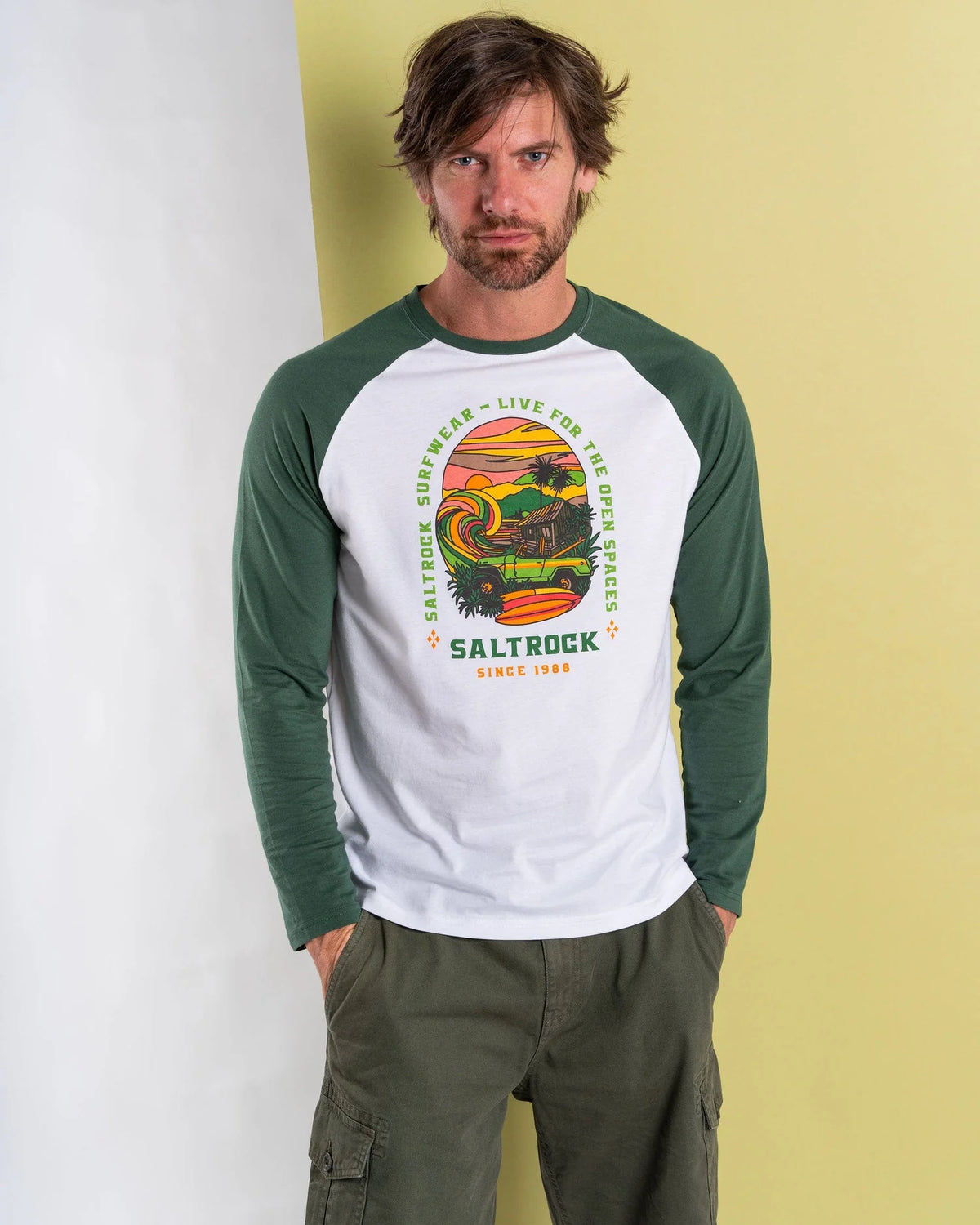 Saltrock Mens Atlantic Adventure Ls T-Shirt Lsf12501003 Clothing SMALL ADULT / Green,MEDIUM ADULT / Green,LARGE ADULT / Green,XL ADULT / Green