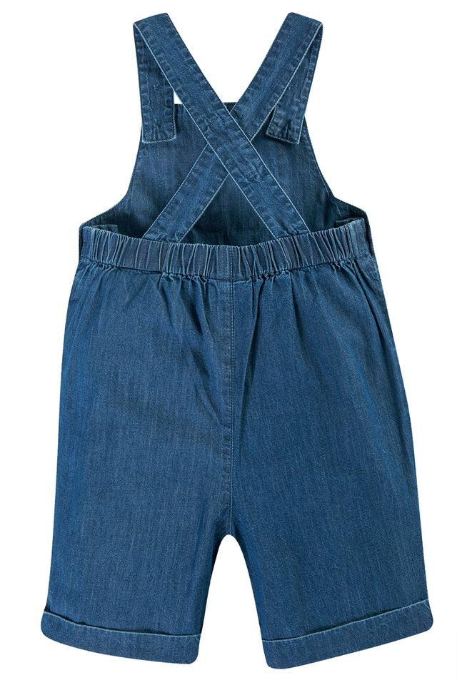 Frugi Carnkie Chambray Infant Dungarees Qq22e Clothing 3-6M / Chambray,6-9M / Chambray,9-12M / Chambray,12-18M / Chambray,18-24M / Chambray