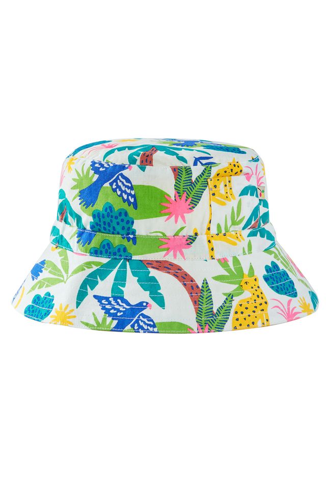 Frugi Rally Reversible Hat Pl1we Clothing 2-4YRS / Multi,4-6YRS / Multi,6-8YRS / Multi