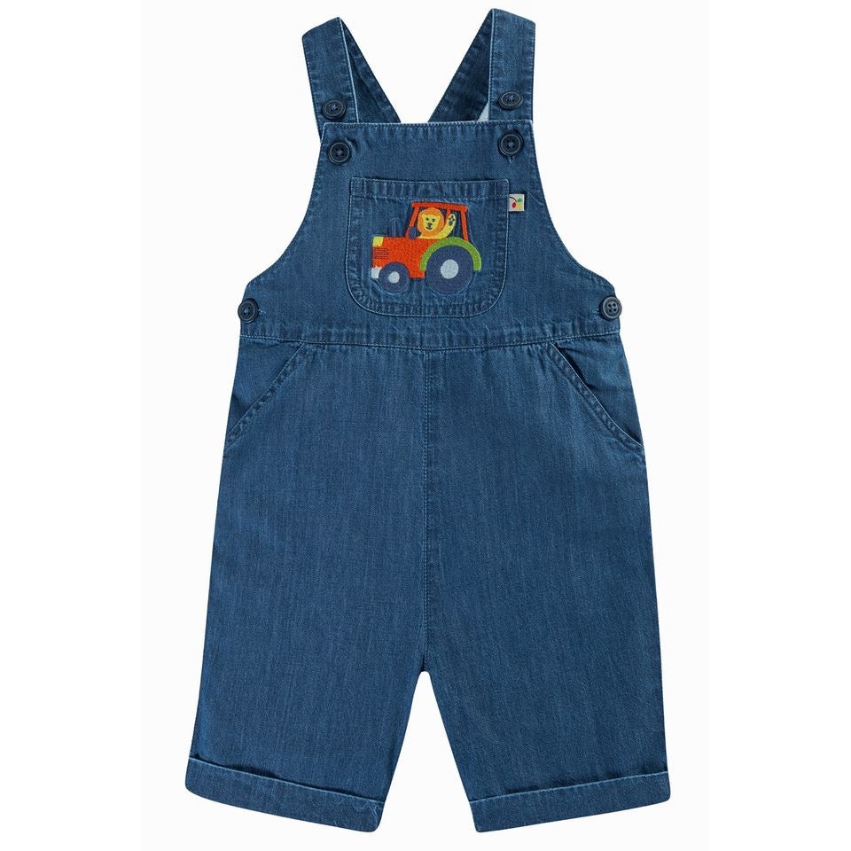 Frugi Carnkie Chambray Infant Dungarees Qq22e Clothing 3-6M / Chambray,6-9M / Chambray,9-12M / Chambray,12-18M / Chambray,18-24M / Chambray