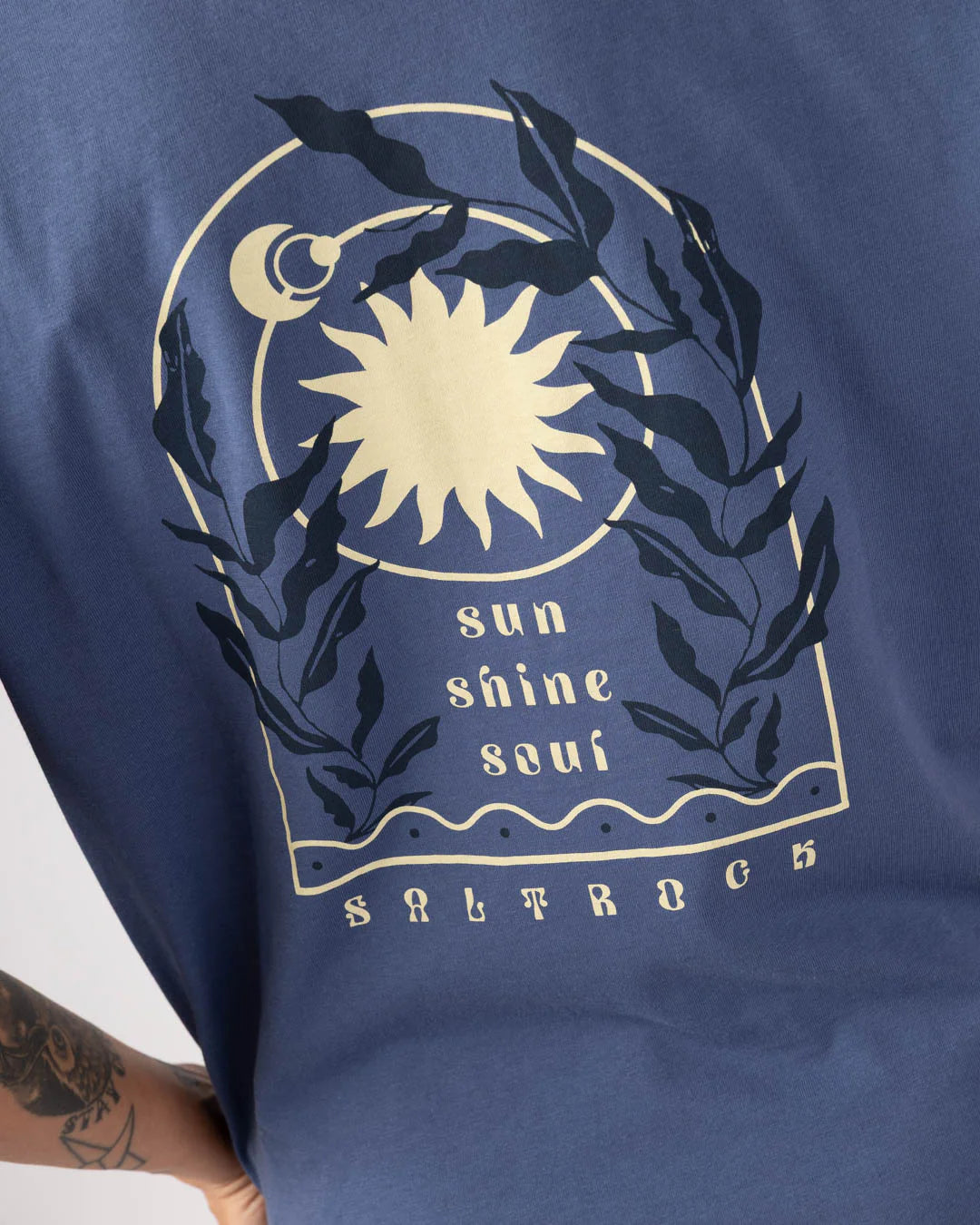 Saltrock Womens Sunshine Soul T-Shirt Mid Blue Clothing XS ADULT / Blue,SMALL ADULT / Blue,MEDIUM ADULT / Blue,LARGE ADULT / Blue