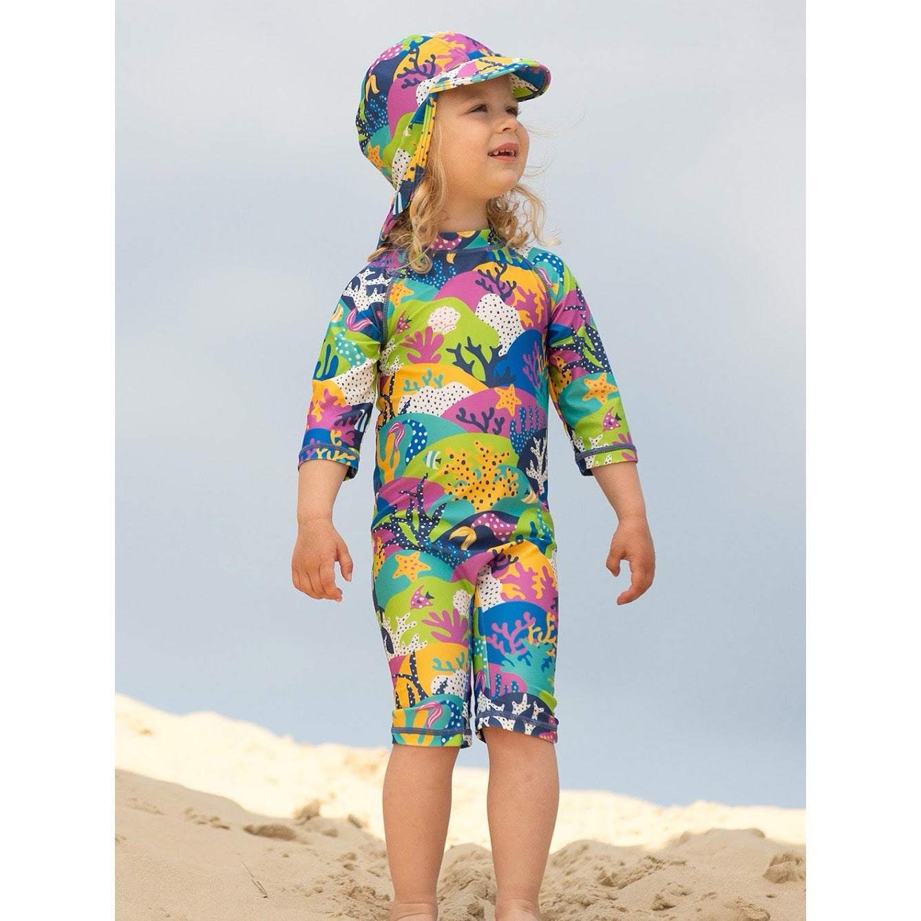 Kite Coral Reef Infant Sunsuit Clothing 3-6M / Multi,6-9M / Multi,9-12M / Multi,12-18M / Multi,18-24M/2Y / Multi