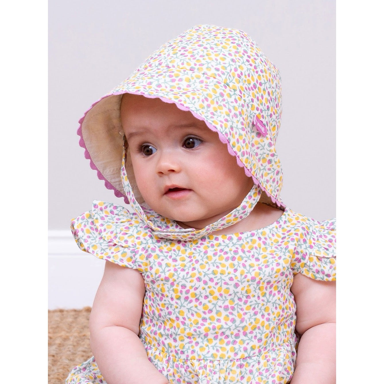 Kite Little Bud Reversible Infant Sun Hat 3781 Clothing 0-6M / Multi,6-12M / Multi,12-24M / Multi