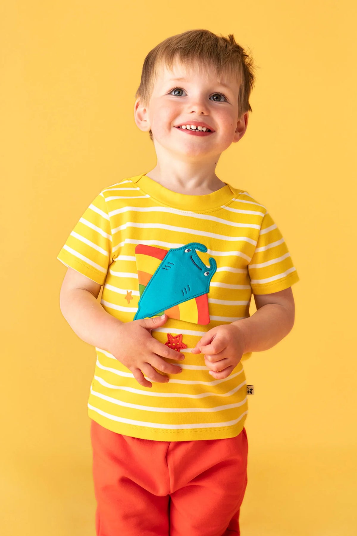 Frugi Infant Character Crawlers 500150S6pqlt Sealife Clothing 2-3YRS / Papaya,3-4YRS / Papaya,4-5YRS / Papaya,5-6YRS / Papaya