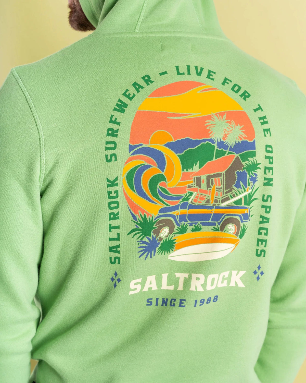 Saltrock Mens Atlantic Adventure Hoodie Hwb12501002 Clothing SMALL ADULT / Green,MEDIUM ADULT / Green,LARGE ADULT / Green