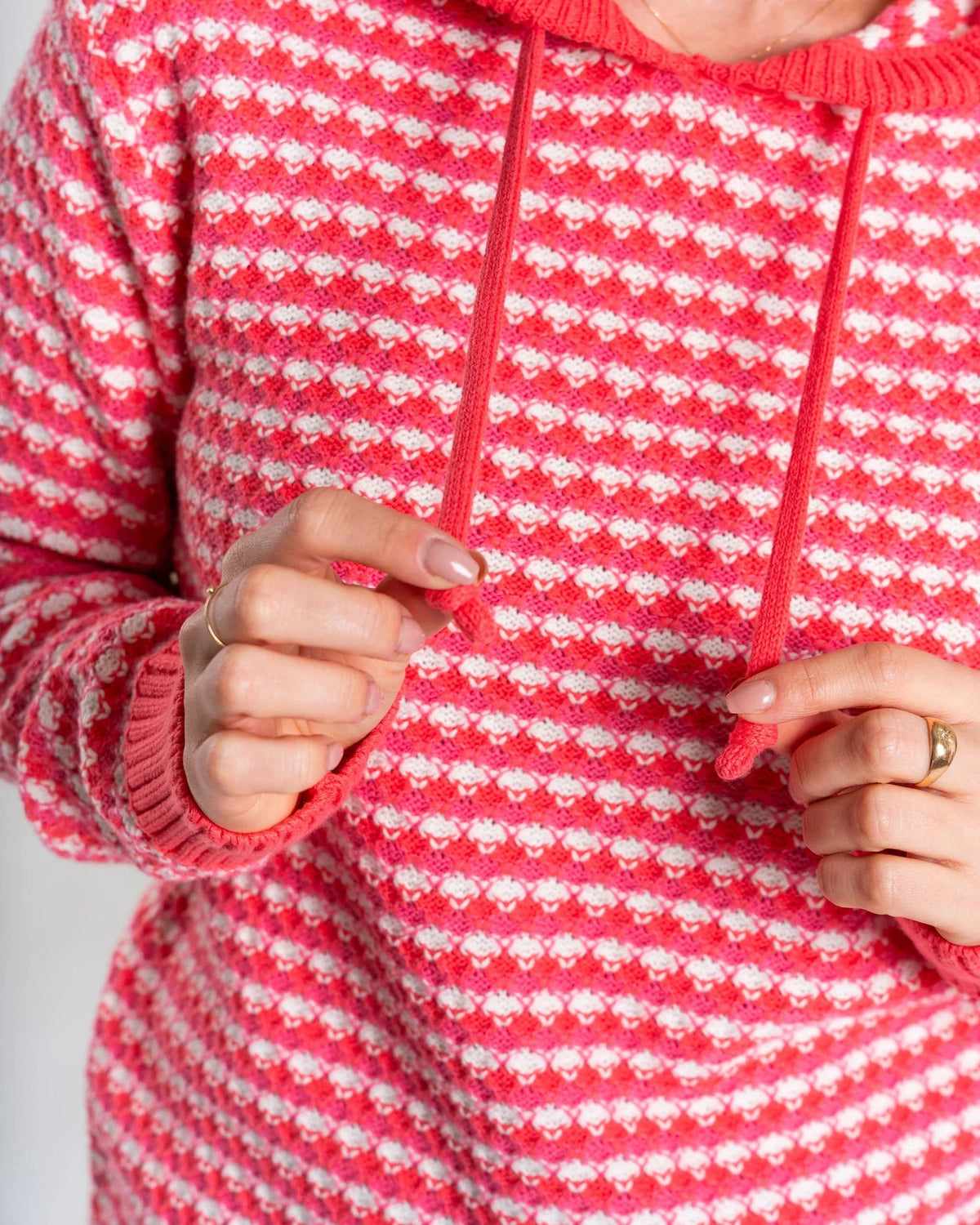 Saltrock Womens Thaw Knitted Hoodie Coral Clothing SMALL ADULT / Coral,MEDIUM ADULT / Coral,LARGE ADULT / Coral