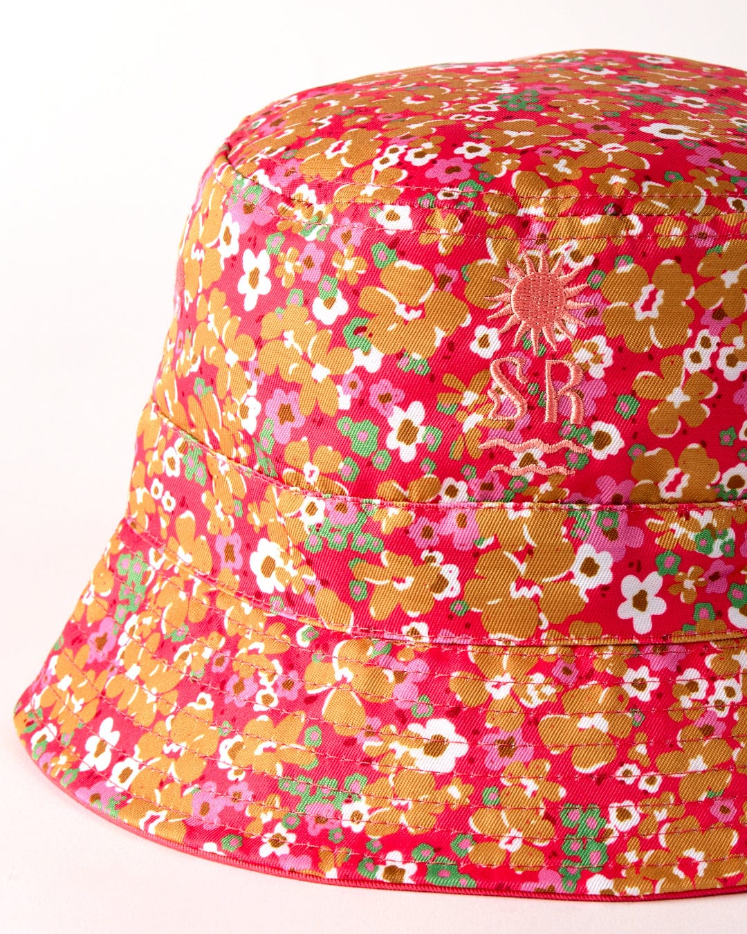Saltrock Nova Bucket Hat Coral Floral Print Clothing ONE SIZE / Coral