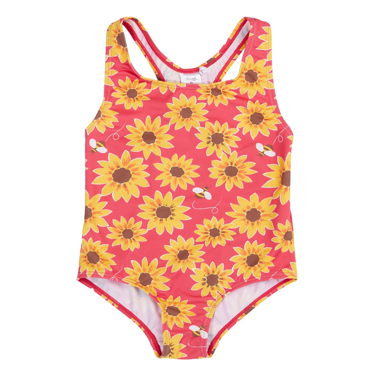 Frugi Sally Swimsuit 500225S6wlki Sunflowers Clothing 4-5YRS / Multi,5-6YRS / Multi,6-7YRS / Multi,7-8YRS / Multi,8-9YRS / Multi,9-10YRS / Multi